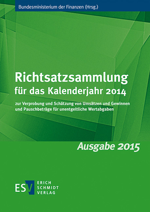 Richtsatzsammlung für das Kalenderjahr 2014