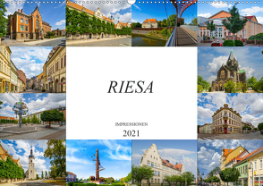 Riesa Impressionen (Wandkalender 2021 DIN A2 quer) von Meutzner,  Dirk