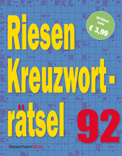 Riesen-Kreuzworträtsel 92 von Krüger,  Eberhard