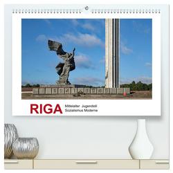 Riga – Mittelalter, Jugendstil, Sozialismus und Moderne (hochwertiger Premium Wandkalender 2024 DIN A2 quer), Kunstdruck in Hochglanz von Hallweger,  Christian