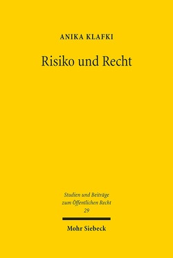 Risiko und Recht von Klafki,  Anika