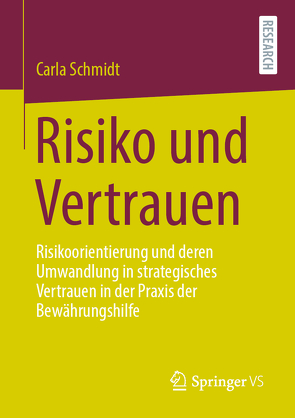 Risiko und Vertrauen von Schmidt,  Carla