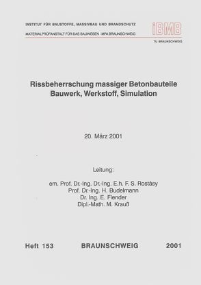 Rissbeherrschung massiger Betonbauteile von Rostasy,  F.S.