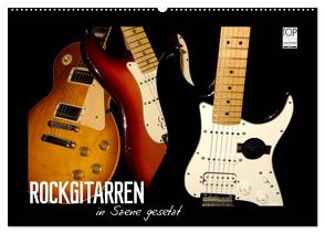 ROCKGITARREN in Szene gesetzt (Wandkalender 2024 DIN A2 quer), CALVENDO Monatskalender von Bleicher,  Renate