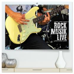 Rockmusik live (hochwertiger Premium Wandkalender 2024 DIN A2 quer), Kunstdruck in Hochglanz von Bleicher,  Renate