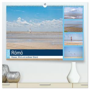 Römö – Wasser, Wind und endloser Strand (hochwertiger Premium Wandkalender 2024 DIN A2 quer), Kunstdruck in Hochglanz von Teßen,  Sonja