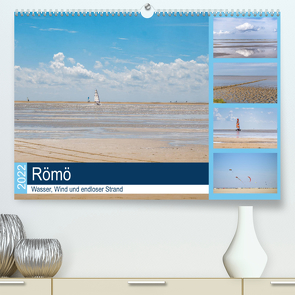 Römö – Wasser, Wind und endloser Strand (Premium, hochwertiger DIN A2 Wandkalender 2022, Kunstdruck in Hochglanz) von Teßen,  Sonja