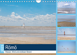 Römö – Wasser, Wind und endloser Strand (Wandkalender 2023 DIN A4 quer) von Teßen,  Sonja