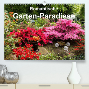 Romantische Garten-Paradiese (Premium, hochwertiger DIN A2 Wandkalender 2023, Kunstdruck in Hochglanz) von E. Hornecker,  Heinz