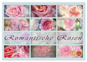 Romantische Rosen (Tischkalender 2024 DIN A5 quer), CALVENDO Monatskalender von Cross,  Martina