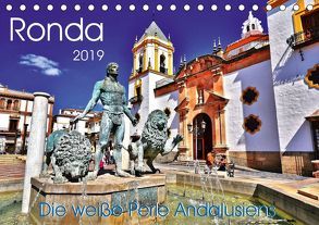 Ronda – Die weiße Perle Andalusiens (Tischkalender 2019 DIN A5 quer) von Heußlein,  Jutta