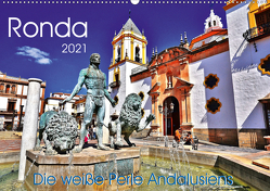 Ronda – Die weiße Perle Andalusiens (Wandkalender 2021 DIN A2 quer) von Heußlein,  Jutta