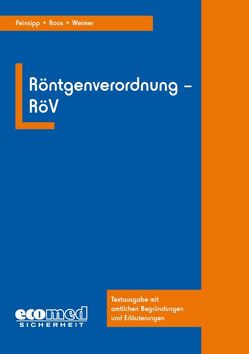 Röntgenverordnung von Peinsipp,  Norbert, Roos,  Günter, Weimer,  Günter