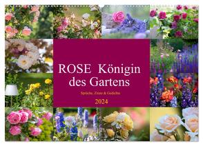 Rose Königin des Gartens (Wandkalender 2024 DIN A2 quer), CALVENDO Monatskalender von Riedel,  Tanja