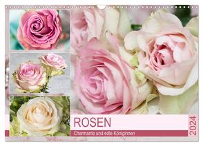 Rosen. Charmante und edle Königinnen (Wandkalender 2024 DIN A3 quer), CALVENDO Monatskalender von Hurley,  Rose