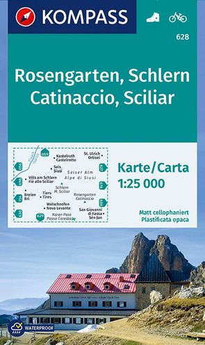 KOMPASS Wanderkarte Rosengarten, Schlern, Catinaccio, Sciliar von KOMPASS-Karten GmbH