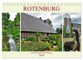 Rotenburg – Die bunte Stadt an der Wümme (Tischkalender 2024 DIN A5 quer), CALVENDO Monatskalender von Janke,  Andrea