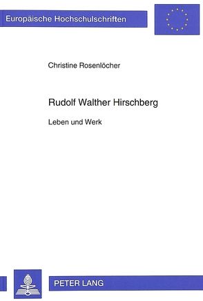 Rudolf Walther Hirschberg von Rosenlöcher,  Christine