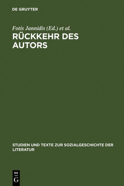 Rückkehr des Autors von Jannidis,  Fotis, Lauer,  Gerhard, Martinez,  Matias, Winko,  Simone