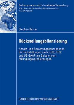 Rückstellungsbilanzierung von Kaiser,  Stephan, Wüstemann,  Prof. Dr. Jens