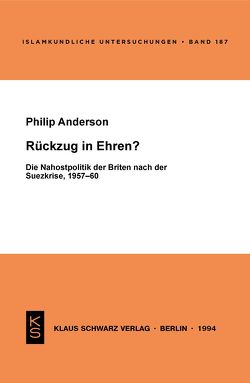 Rückzug in Ehren? von Anderson,  Philip