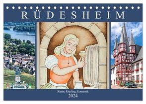 Rüdesheim – Rhein, Riesling, Romantik (Tischkalender 2024 DIN A5 quer), CALVENDO Monatskalender von Meyer,  Dieter