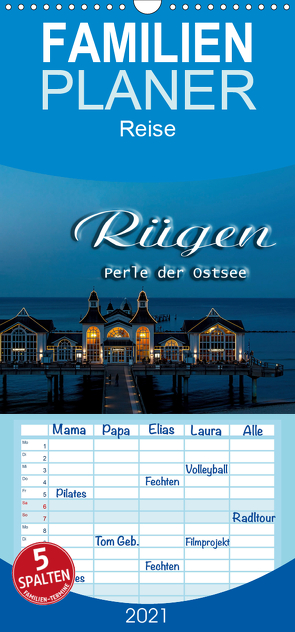 Rügen – Familienplaner hoch (Wandkalender 2021 , 21 cm x 45 cm, hoch) von Portenhauser,  Ralph