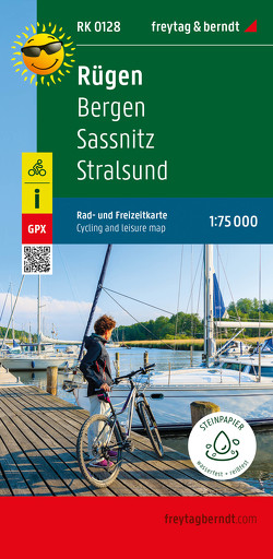 Rügen, Rad- und Freizeitkarte 1:75.000, freytag & berndt, RK 0128