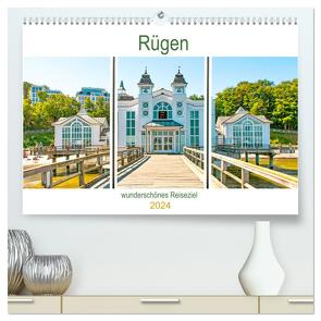 Rügen – wunderschönes Reiseziel (hochwertiger Premium Wandkalender 2024 DIN A2 quer), Kunstdruck in Hochglanz von Schwarze,  Nina