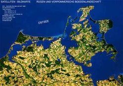 Rügen und Vorpommersche Boddenlandschaft – Satellitenbildkarte 1:100.000