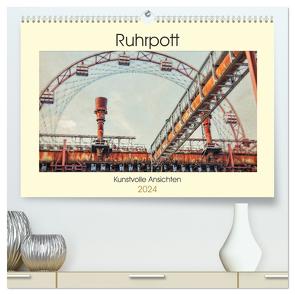 Ruhrpott – Kunstvolle Ansichten (hochwertiger Premium Wandkalender 2024 DIN A2 quer), Kunstdruck in Hochglanz von Adams,  Heribert