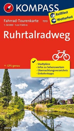 Fahrrad-Tourenkarte Ruhrtalradweg von KOMPASS-Karten GmbH