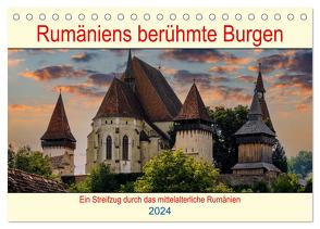 Rumäniens berühmte Burgen (Tischkalender 2024 DIN A5 quer), CALVENDO Monatskalender von Brack,  Roland