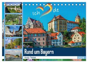 Rund um Bayern (Tischkalender 2024 DIN A5 quer), CALVENDO Monatskalender von Tetlak,  Andy