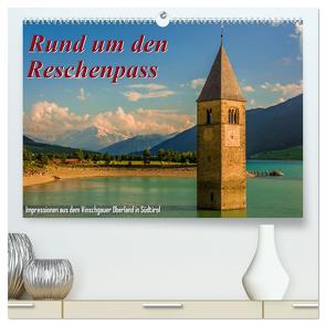 Rund um den Reschenpass (hochwertiger Premium Wandkalender 2024 DIN A2 quer), Kunstdruck in Hochglanz von Wenk,  Marcel