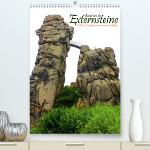 Rund um die Externsteine (Premium, hochwertiger DIN A2 Wandkalender 2021, Kunstdruck in Hochglanz) von Weiss,  Michael