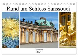 Rund um Schloss Sanssouci (Tischkalender 2024 DIN A5 quer), CALVENDO Monatskalender von Kruse,  Gisela