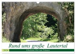 Rund ums große Lautertal (Wandkalender 2024 DIN A3 quer), CALVENDO Monatskalender von Menssen,  Jutta