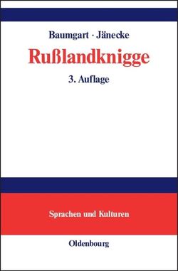 Rußlandknigge von Baumgart,  Annette, Jänecke,  Bianca