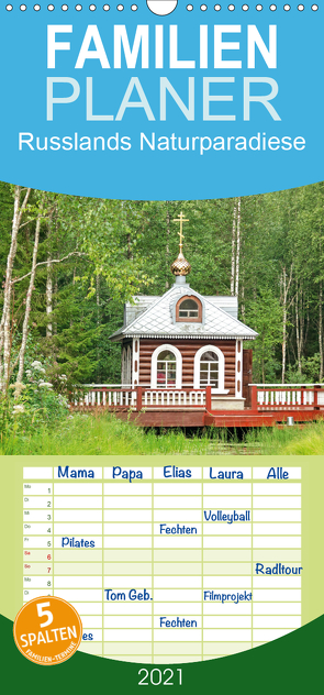 Russlands Naturparadiese – Familienplaner hoch (Wandkalender 2021 , 21 cm x 45 cm, hoch) von CALVENDO