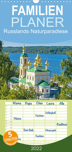 Familienplaner Russlands Naturparadiese (Wandkalender 2022 , 21 cm x 45 cm, hoch) von CALVENDO