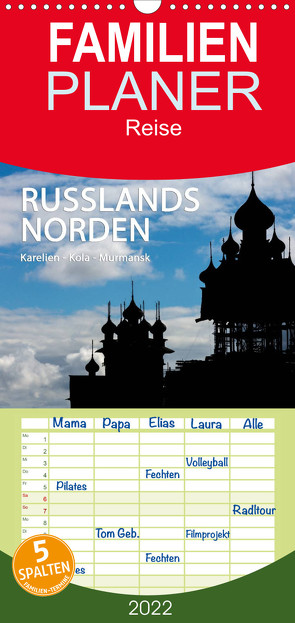 Russlands Norden – Familienplaner hoch (Wandkalender 2022 , 21 cm x 45 cm, hoch) von www.sojombo.de