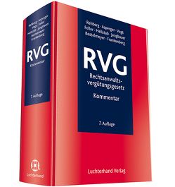 RVG-Rechtsanwaltsvergütungsgesetz von Asberger,  Ingeborg, Bestelmeyer,  Jürgen, Frankenberg,  Nina, Hellstab,  Heinrich, Jungbauer,  Sabine, Rehberg,  Jürgen, Vogt,  Christien