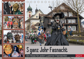 S ganz Johr FasnachtCH-Version (Tischkalender 2021 DIN A5 quer) von W. Saul,  Norbert