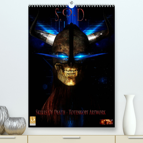 S.O.D. – Skulls Of Death Vol. I – Totenkopf Artworks (Premium, hochwertiger DIN A2 Wandkalender 2023, Kunstdruck in Hochglanz) von Heyer (MtP Art),  Mario