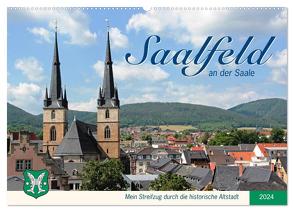 Saalfeld an der Saale – mein Streifzug durch die historische Altstadt (Wandkalender 2024 DIN A2 quer), CALVENDO Monatskalender von Thiem-Eberitsch,  Jana