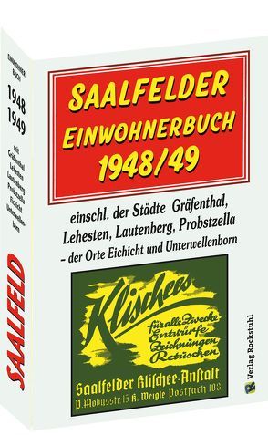 SAALFELDER Einwohnerbuch 1948/49