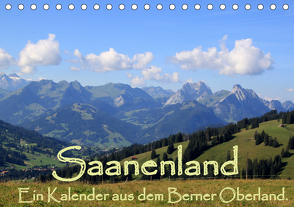 Saanenland. Ein Kalender aus dem Berner Oberland (Tischkalender 2021 DIN A5 quer) von FotografieKontor,  Utes