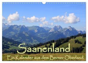 Saanenland. Ein Kalender aus dem Berner Oberland (Wandkalender 2024 DIN A3 quer), CALVENDO Monatskalender von FotografieKontor,  Utes