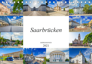 Saarbrücken Impressionen (Tischkalender 2021 DIN A5 quer) von Meutzner,  Dirk